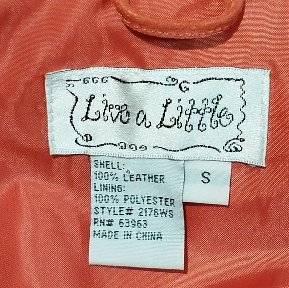 Vintage Live a Little Suede Jacket Size S - Picture 8 of 10